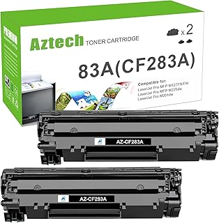 Aztech Compatible Toner Cartridge Replacement for HP 83A CF283A 83X CF283X LaserJet Pro MFP M127fw M125nw M201dw M225dw M225dn M127fn M201n M125a Printer Ink (Black, 2-Pack)