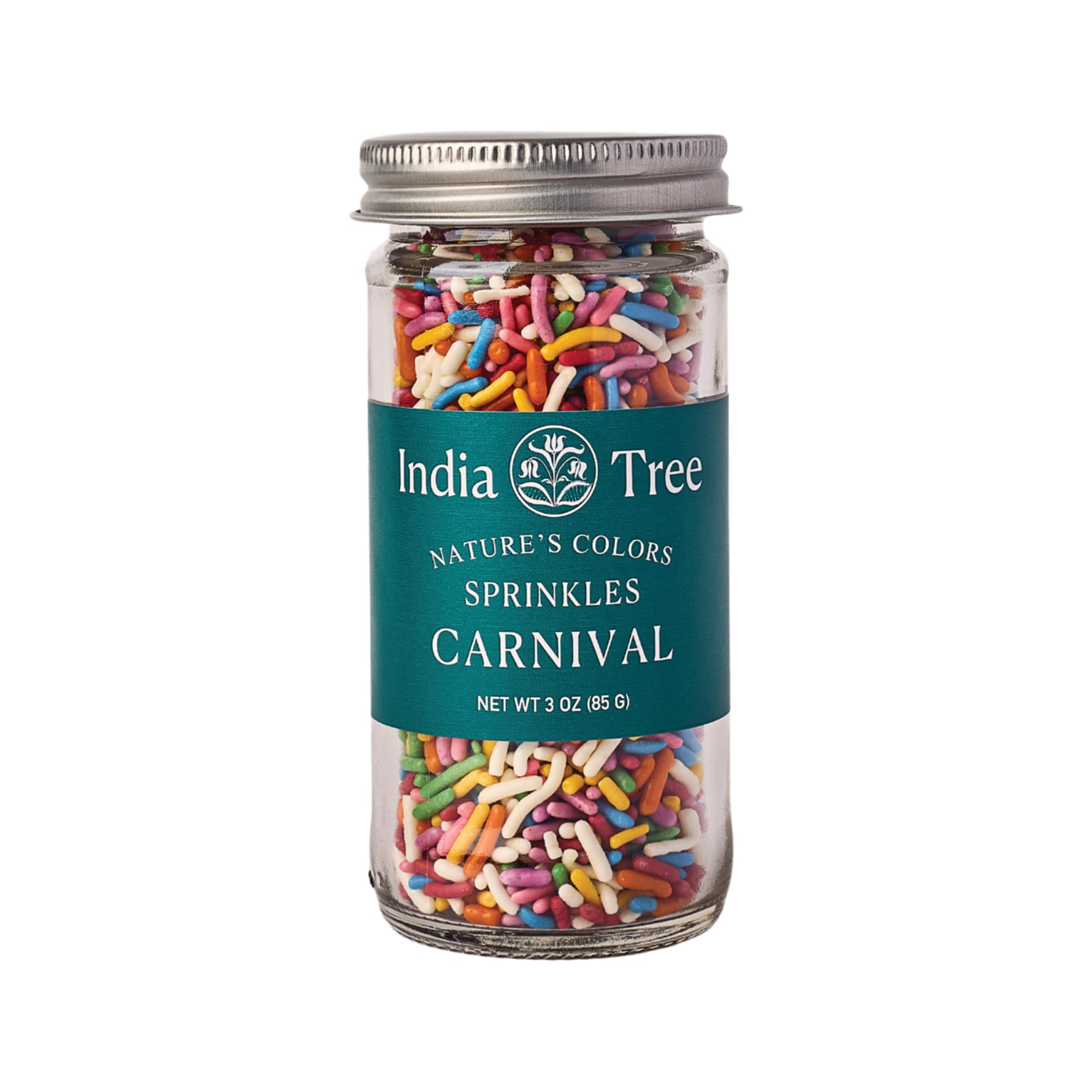 Nature’s Colors Carnival Sprinkles by India Tree – 3 Ounce (Pack of 1), Rainbow