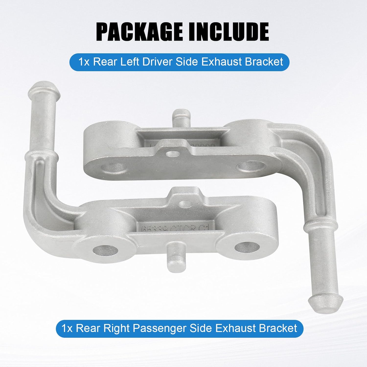 Rear Left/Right Exhaust Bracket Muffler Support Assembly Compatible with Dodge Ram 1500 5.7L 6.2L 2019-2024 Exhaust Bracket Driver Side & Passenger Side Replace 68395841AA 68275662AB