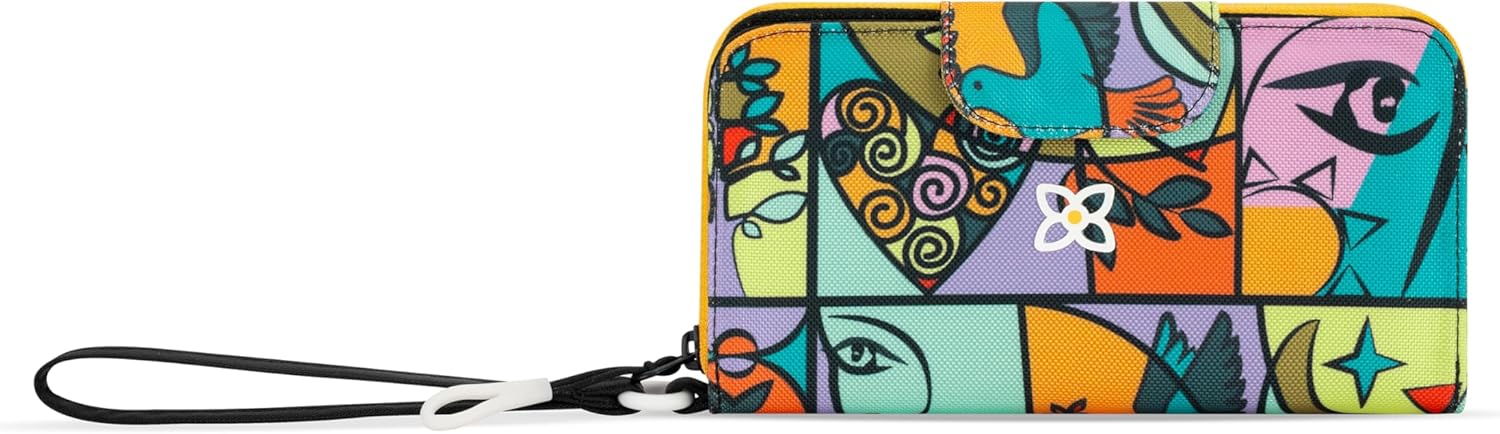 Sherpani Tulum, Nylon Large Zip Around Wallet, Wristlet, Purse with Card Holder Organizer for Women