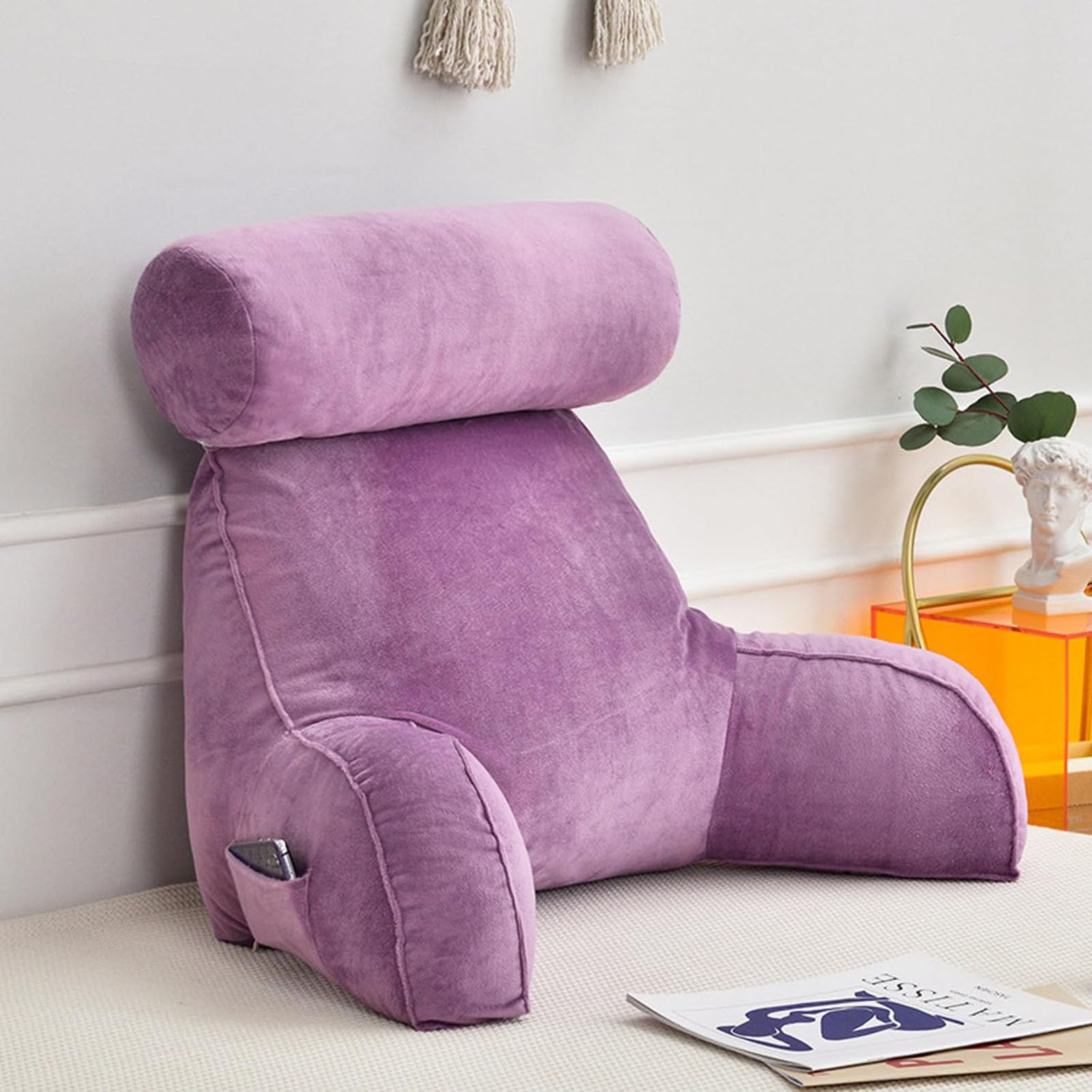 Dossier de lit confortable pour lire et travailler sur Ordinateur Portable