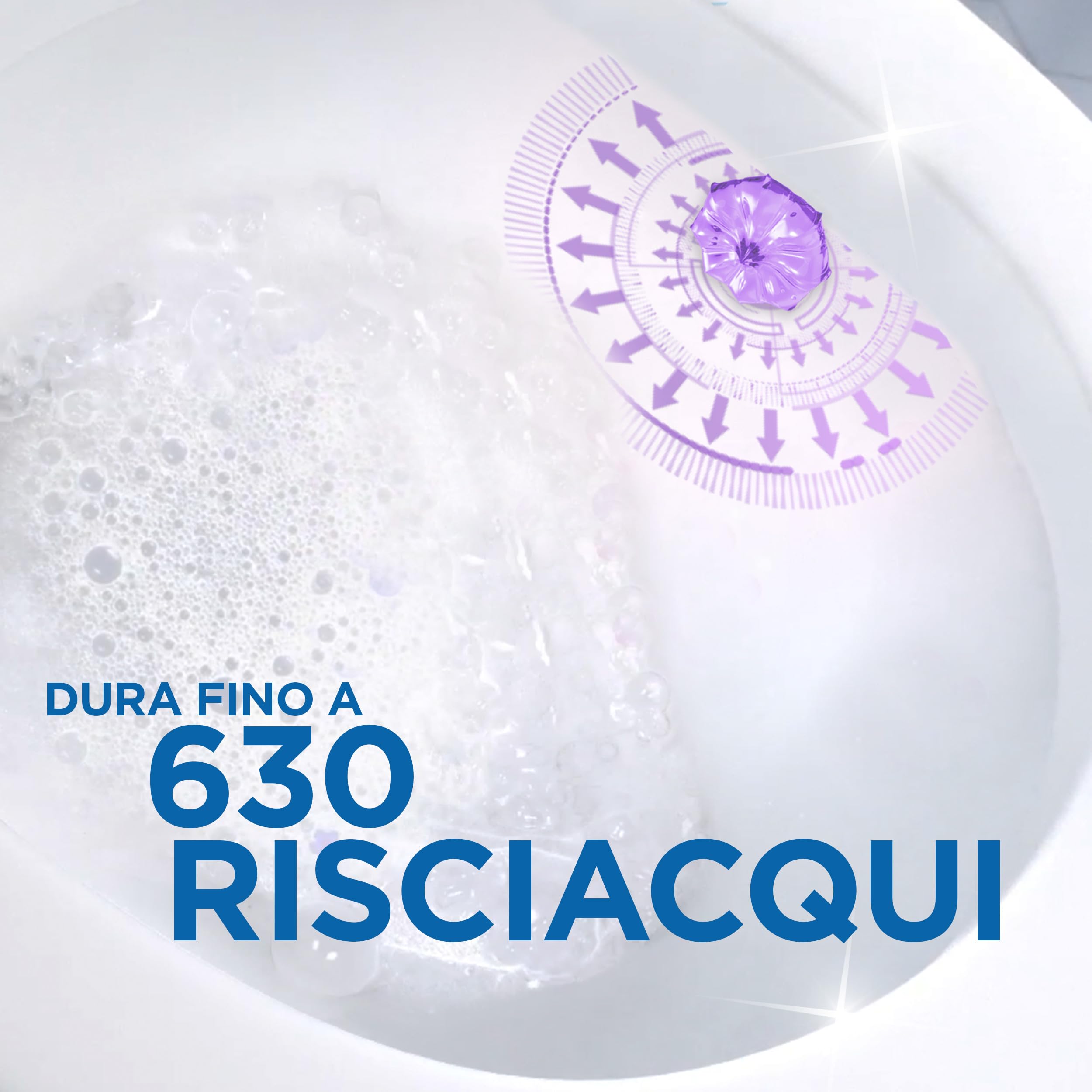 Duck Fresh Discs - Base per Dischi Gel Igienizzanti WC, Fragranza Lavanda- Formato Scorta 5 Applicatori, 30 dischetti