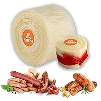 Vista 1 de HAIKISS Carcasa de salchicha de secado comestible, tripas naturales para salchichas caseras sabrosas, salchichas de desayuno, perrito caliente