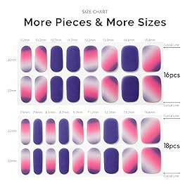 Nailog Semi Cured Gel Nail Strips 34 pcs | Long Lasting Nail Polish Sticker Wraps with Glossy Gel Finish | at Dust