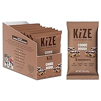 Vista 23 de KiZE Energy Bars - Barras energéticas de reemplazo de comidas con alto contenido de proteínas, a base de mantequilla de almendras, sin gluten, sin