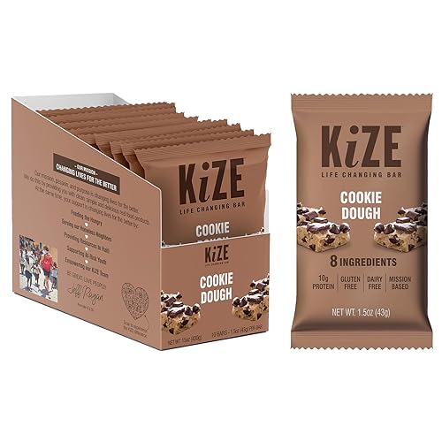 Vista 23 de Barras de energía KiZE - Avena con chispas de chocolate - Sin gluten, sin lácteos, sin OMG y barras energéticas sustitutivas de comidas con alto