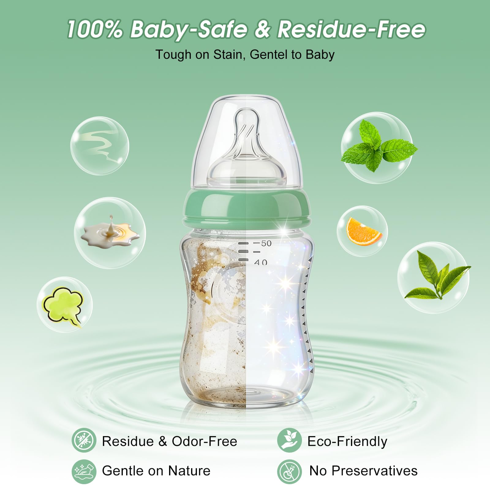 150 Reinigungstabletten für Babyflaschen – Kompatibel mit Momcozy, Baby Brezza, Grownsy,– Entfernt Milchrückstände & Kalkablagerungen für Flaschenreiniger, Milchpumpe & Sterilisator