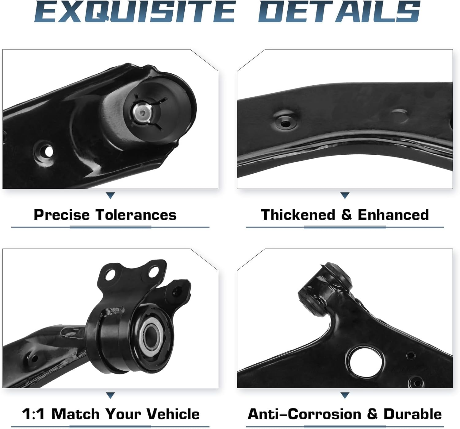 10 PCS Front Lower Control Arms with Ball Joints for Mazda Sport 3 2004-2009 for Mazda 5 2006-2015 Inner Outer Tie Rods End Front Rear Sway Bar End Links Suspension Kit K620040 K620041 K80235