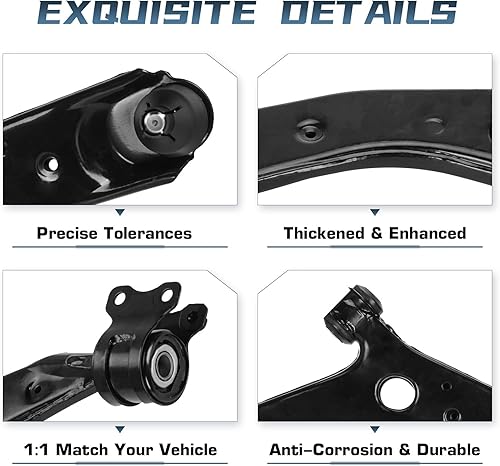 Miniatura 10 de Brazo de control delantero inferior con rótula de repuesto para Mazda 3 5 naturalmente aspirado Sport - Juego de 2 piezas