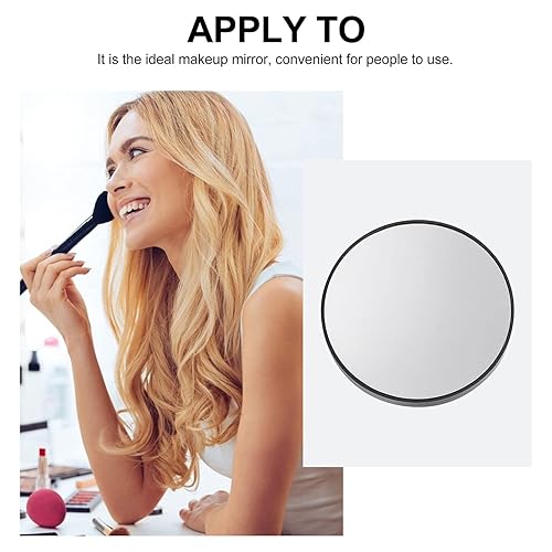 Miniatura 9 de Frcolor Espejo de maquillaje, 3.5 pulgadas, 15 aumentos, redondo, desmontable con ventosas