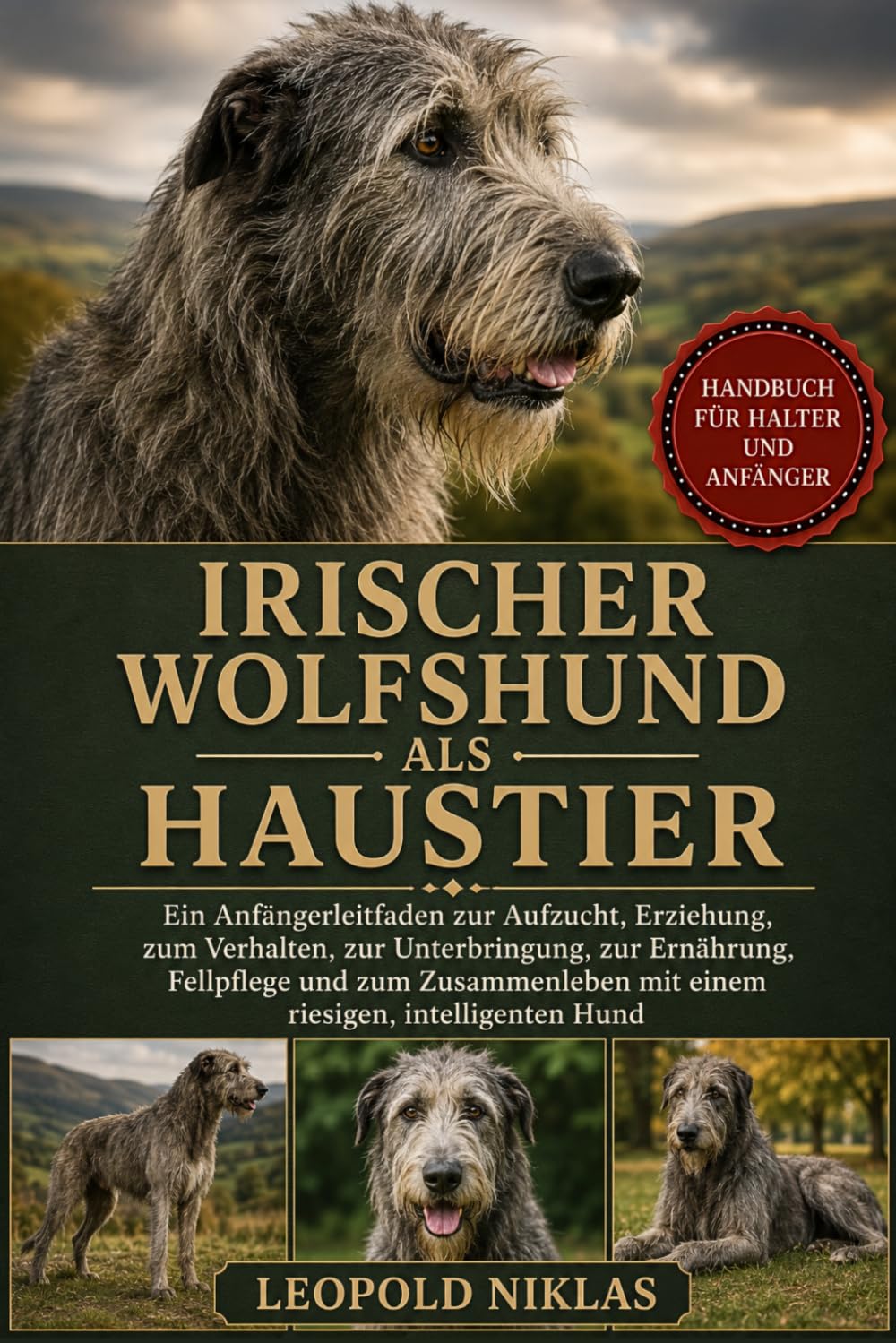 IRISCHER WOLFSHUND ALS HAUSTIER: Ein Anfängerleitfaden zur Aufzucht, Erziehung, zum Verhalten, zur Unterbringung, zur Ernährung, Fellpflege und zum Zusammenleben mit einem riesigen, intelligenten Hund