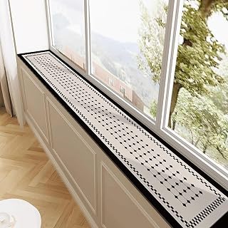 Window Sill Mat Non Skid Inside Windowsill Cushion with Pattern, Dust Proof Diatomaceous Window Sill Protector, Balcony Window Ledge Cover Lounger Mat(Style A,80x25cm(31x10in))