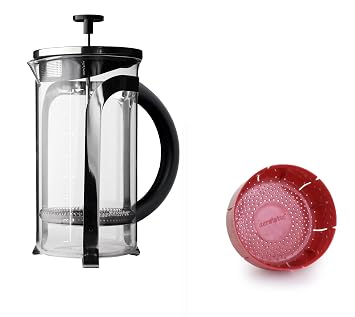 aerolatte 8-Cup Glass French Press Coffee Maker with Grounds Catcher