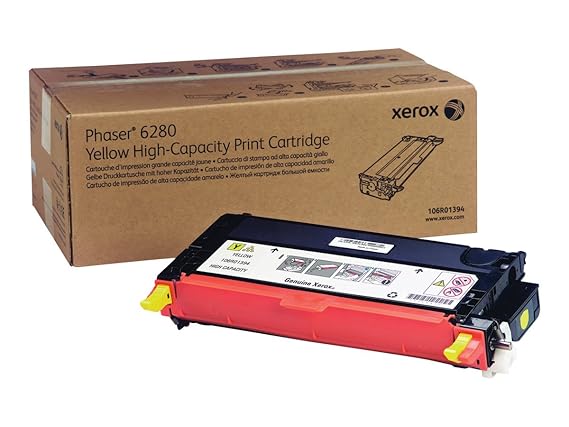 Xerox 106R01394 Phaser 6280 High Capacity Yellow Toner Cartridge NOT FOR PHASER 6180