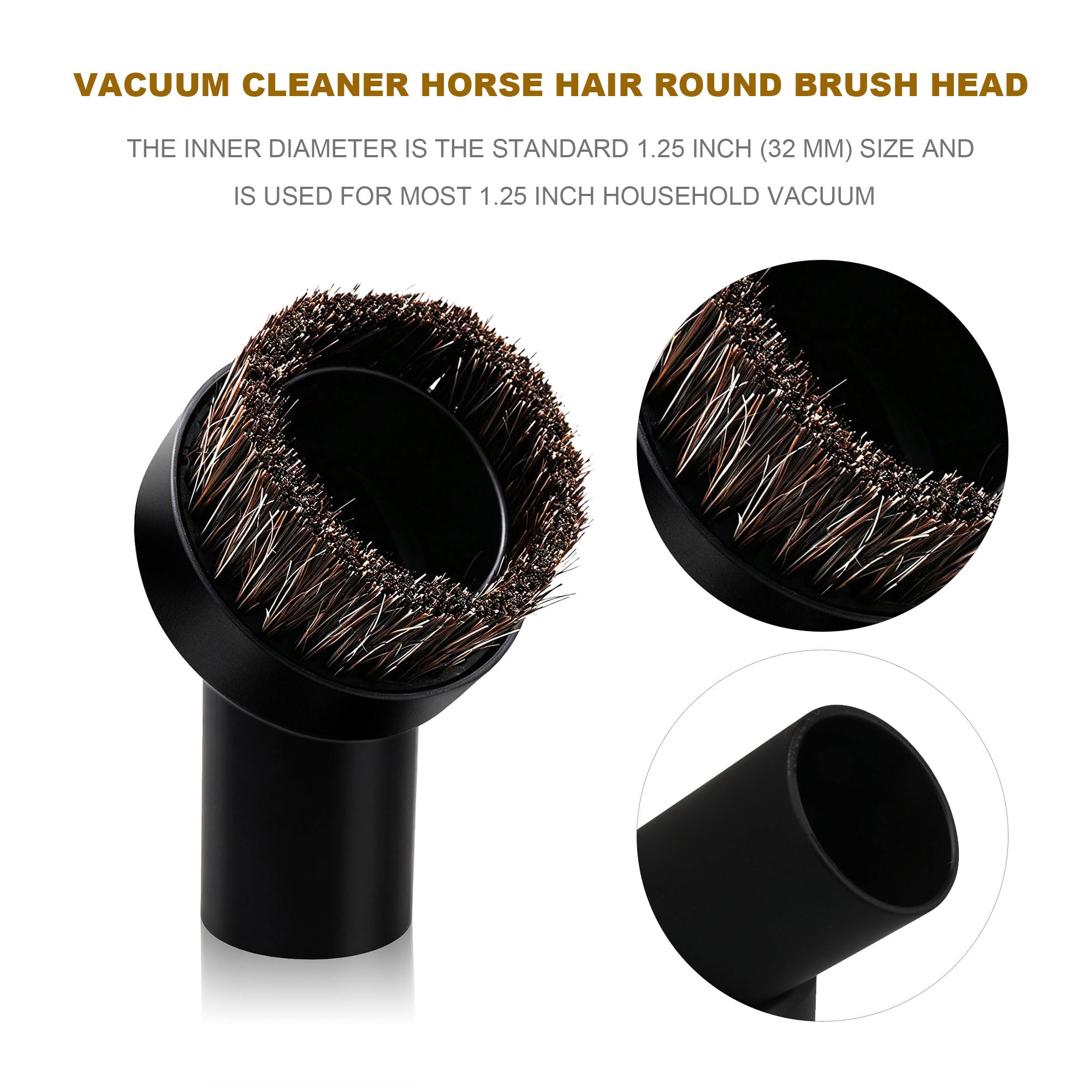 RDEXP Horse Hair Dust Brush - Vacuum Attachment -4 RDEXP Horse Hair Dust Brush - Vacuum Attachment -4