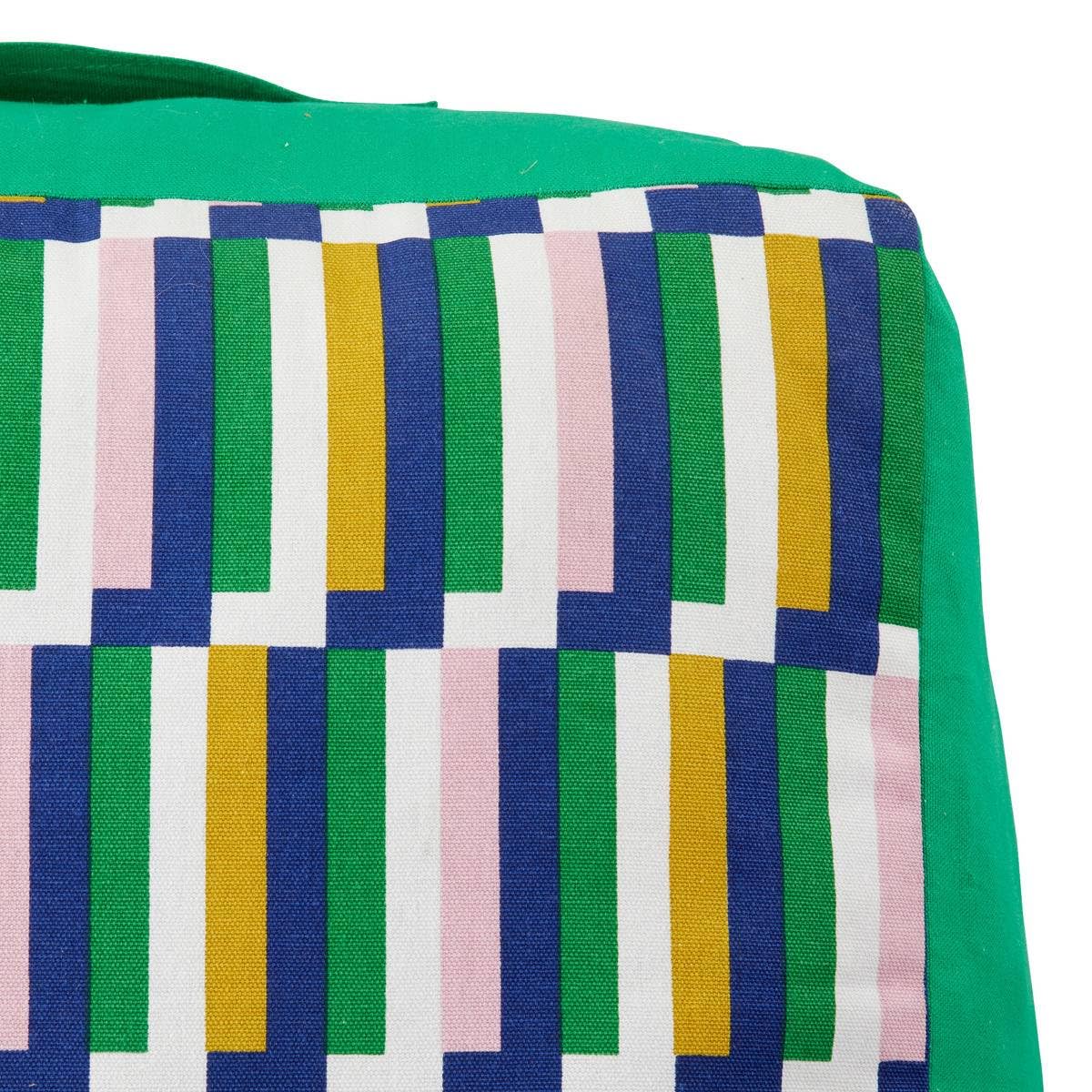 ATMOSPHERA CREATEUR D'INTERIEUR Cojín de Suelo Impreso Disso 48 x 48 x 21 cm Verde
