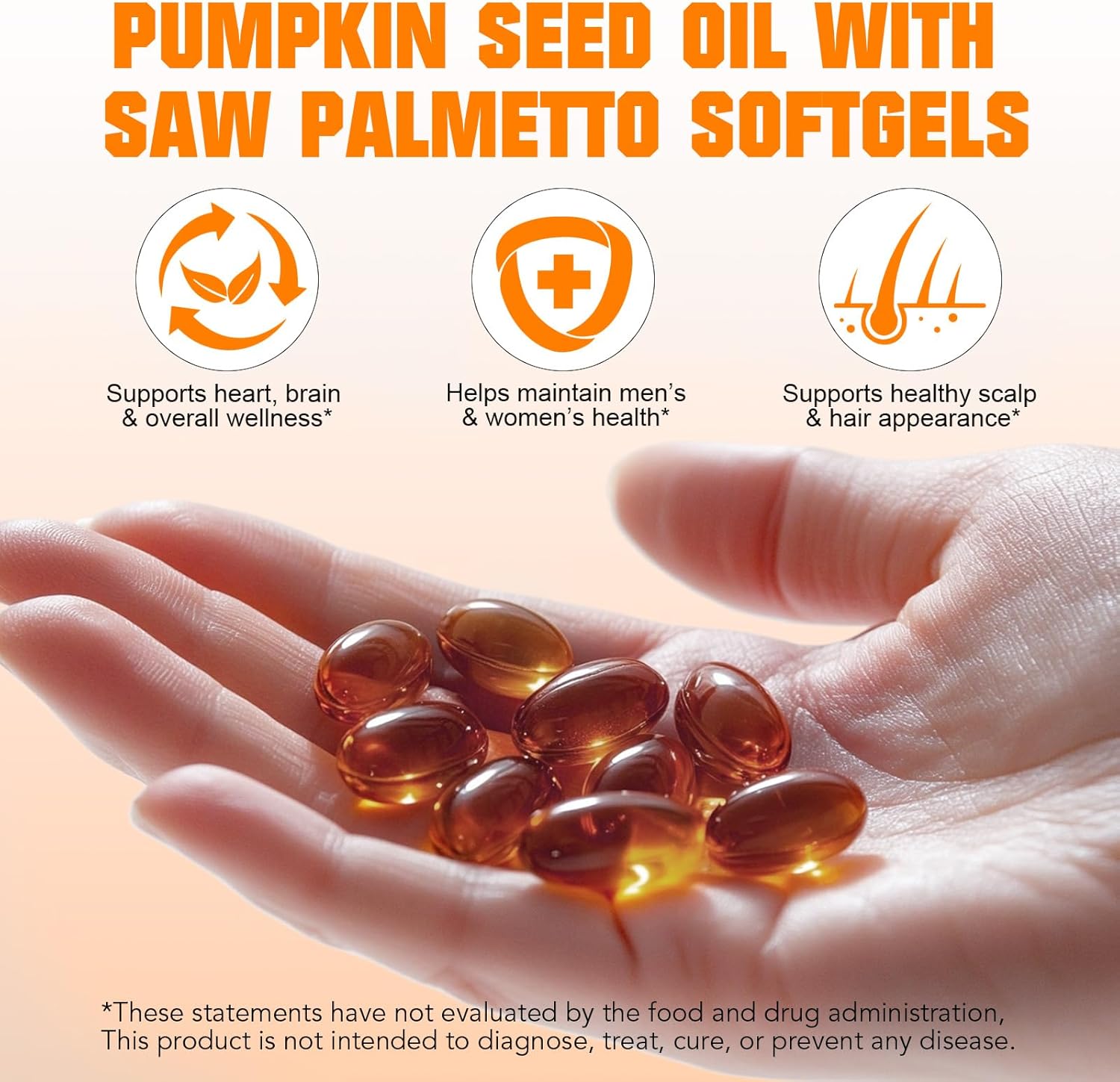 SXOSXO Pumpkin Seed Oil with Saw Palmetto Softgels | Pumpkin Seed Extract for Hair Growth, Bladder & Prostate Health | Cold Pressed & Pure Virgin, 1000mg, 120 Softgels - Image 4