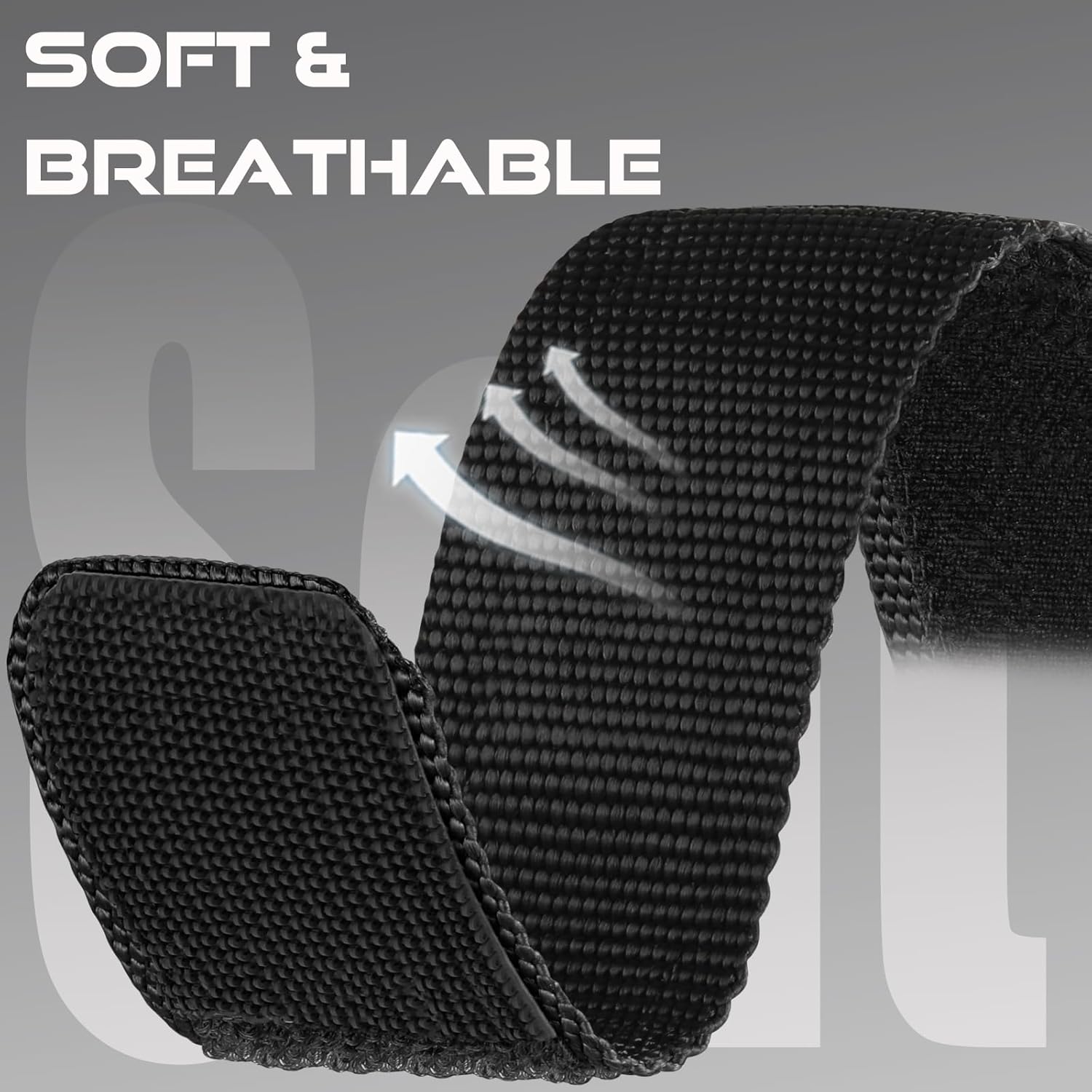 Bandletic Compatible with Apple Watch Series 11 10 46mm Bands for Men, Nylon Sport Strap with Magnetic Fidlock Hook Buckle for iWatch Ultra 3/2/1(49mm), Series 9/8/7(45mm), SE/6/5/4(44mm), 3/2/1(42mm) - Image 4