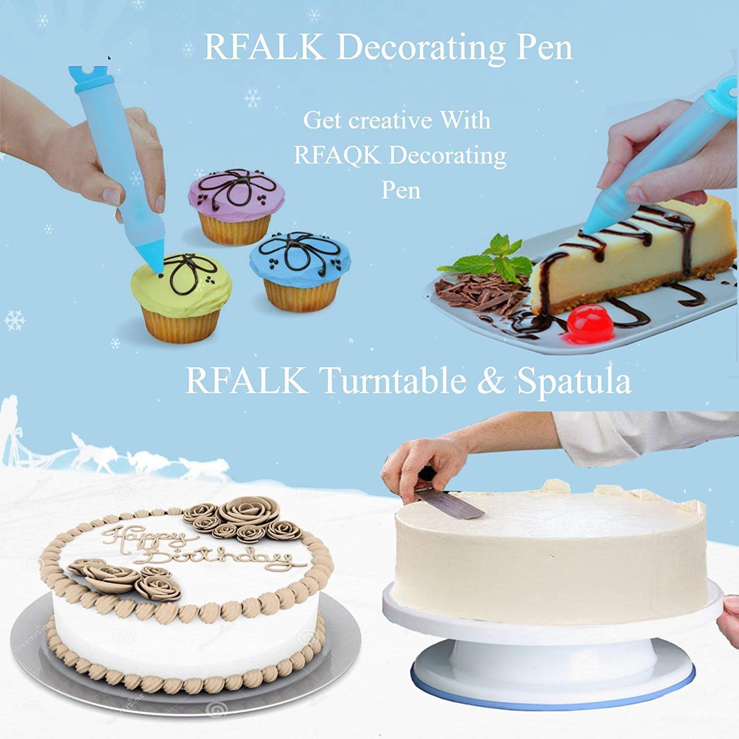73pc kit de décoration de gâteau en silicone en acier inoxydable Fournitures de cuisson outils de fabrication de dessert pour les débutants et les professionnels