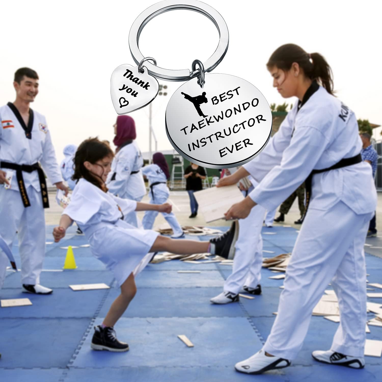 PLITI Taekwondo Instructor Appreciation Keychain - Martial Arts Gift