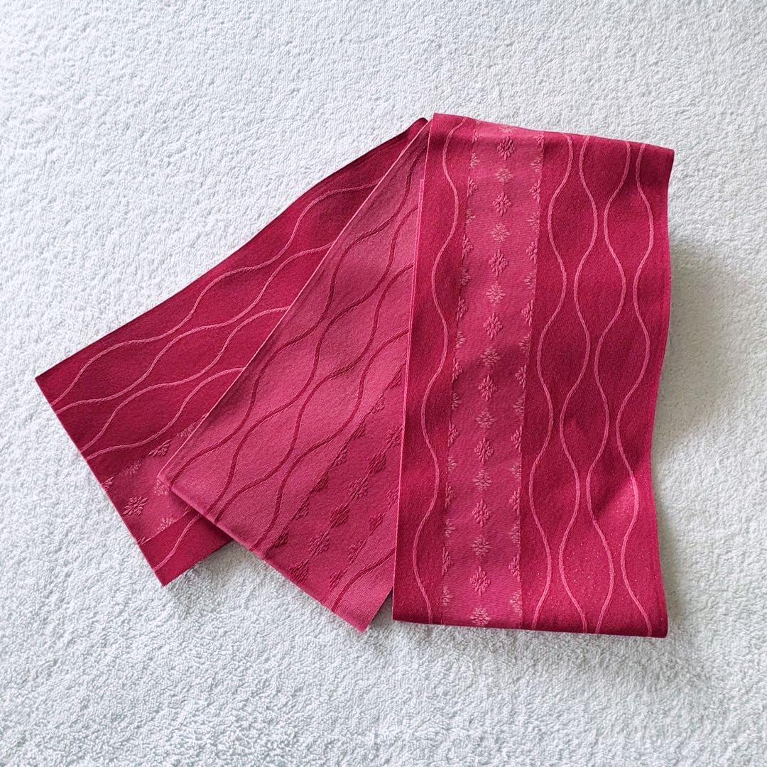 5L 浴衣 紺色 ブルー系 絞り模様 牡丹 半幅帯 長尺帯 赤系 紺色