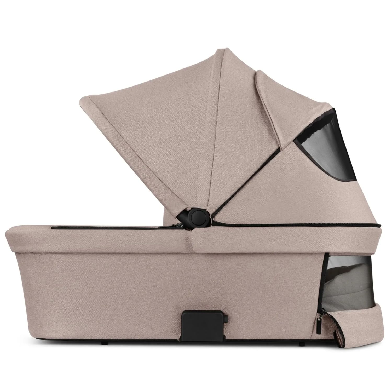 ABC Design Tragewanne für Samba, Salsa Run & Zoom – Babywanne ab Geburt mit CozyCloud® Matratze, faltbar, großes Verdeck & Belüftungsfenster – Kinderwagenaufsatz - Camel