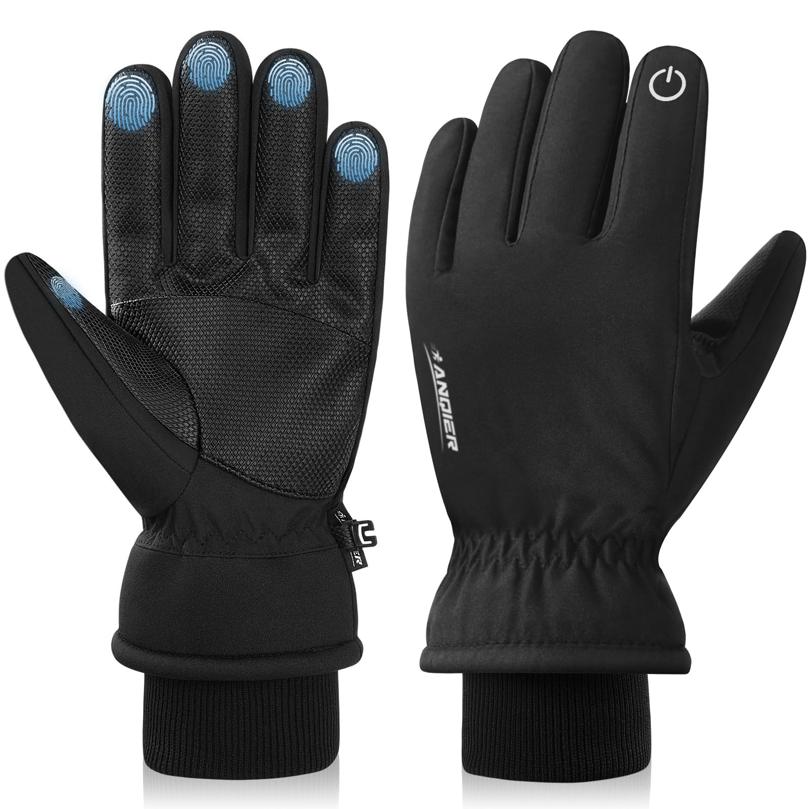 Sponsored Ad – Winter Gloves, Cold Proof Thermal Thinsulate Warm Touchscreen Cold Weather Gloves Men Women for Smartphone Texting Cycling