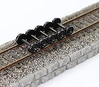 Vista 2 de 24pcs POM Plastic 33'' Ruedas para Modelo Tren 1:87 HO Escala Rueda HP28 (escala HO)