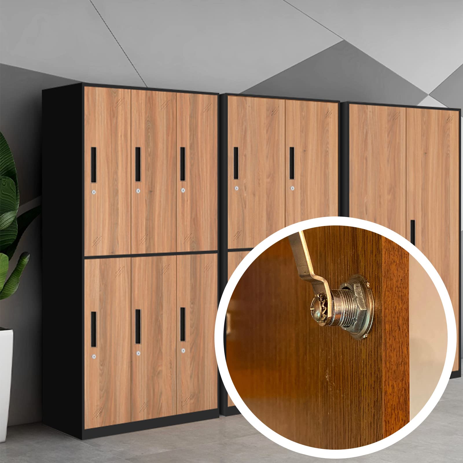 Serratura per cassetta postale di sicurezza da 20 mm, serratura a camma, serratura per cassetta delle lettere, serrature per porta degli attrezzi con 5 piastre di bloccaggio diverse