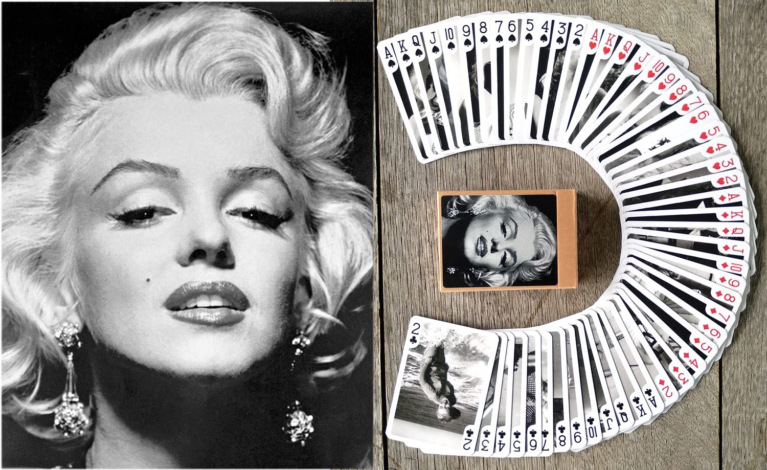 Marilyn Monroe Playing Cards (Poker Deck 54 Cards All Different