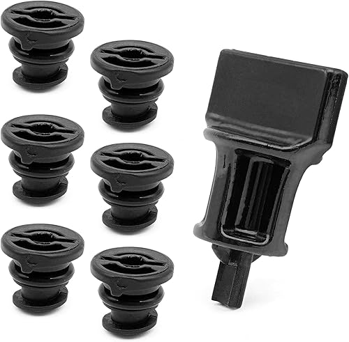 Paquete de 6 tapones de drenaje de aceite y 1 herramienta de eliminación de drenaje de aceite compatible con Volkswagen 1.8L 2.0L reemplazo de