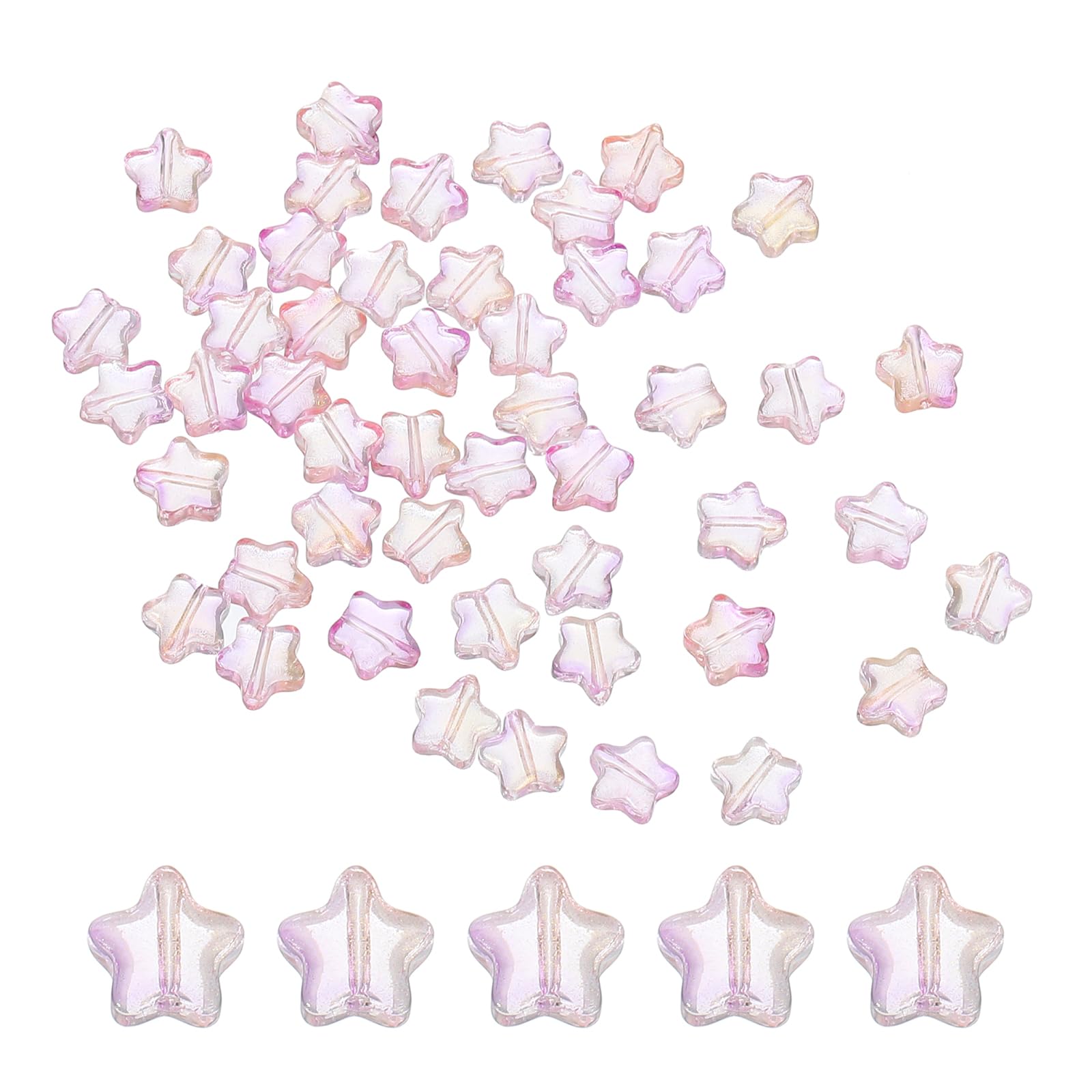 PATIKIL 8mm Crystal Star Beads