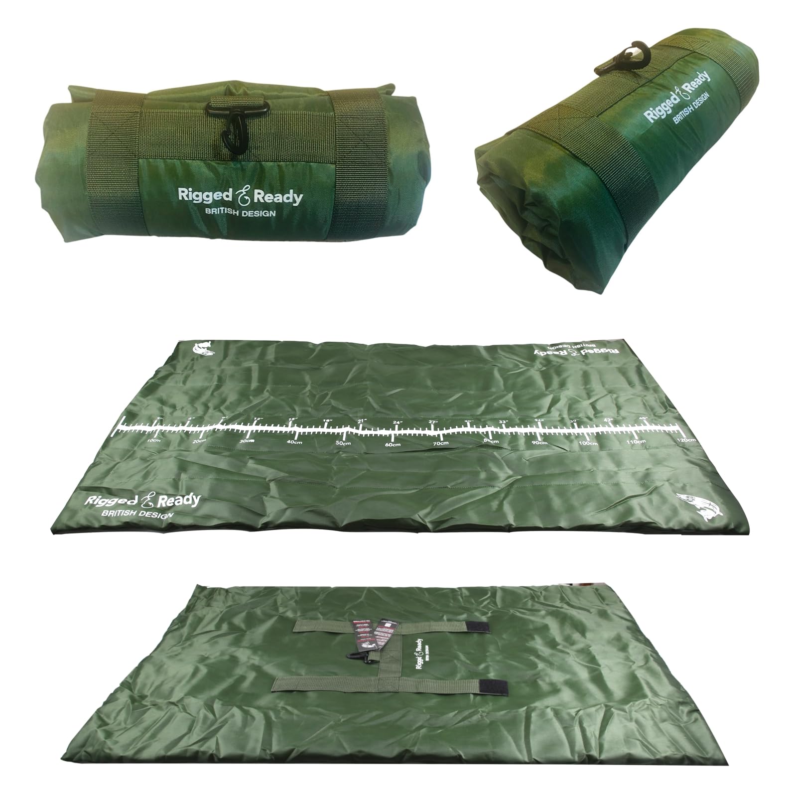 Travel Unhooking Mat for Bigger Fish. Super Compact and Light, Easy Carry, Big Landing Mat 110 x 53 cm (3' 5" x 2' 3")