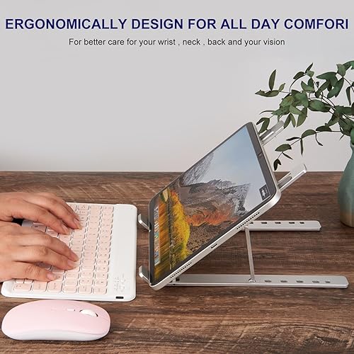 Miniatura 4 de Soporte ergonómico y plegable para computadora de escritorio, elevador ajustable, se adapta a todas las computadoras portátiles y portátiles de