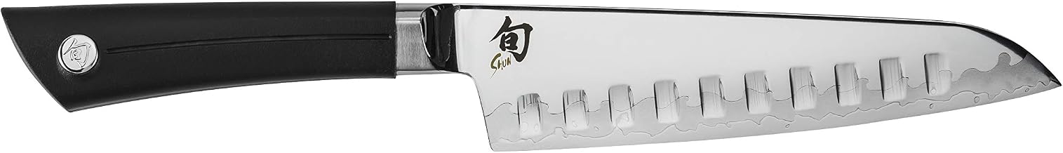Shun Amazon VB0718 Sora Hollow Ground Santoku Knife, 7-Inch