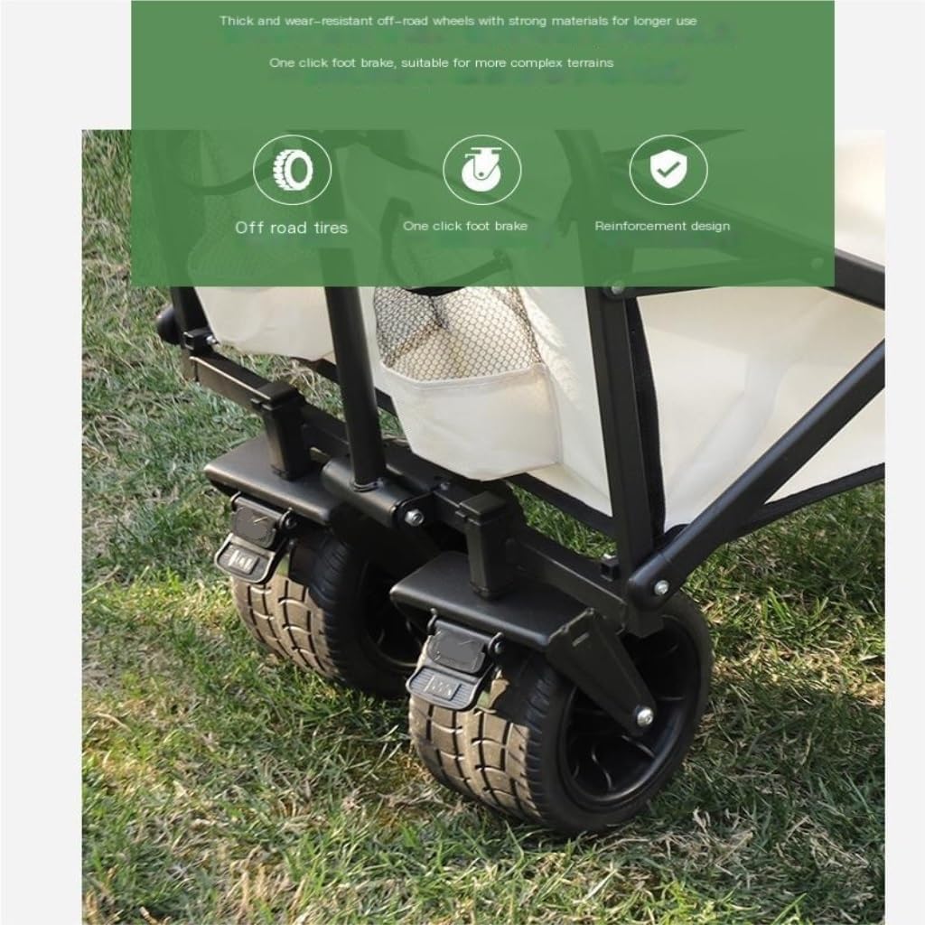 Outdoor Cart Fashionable Outdoor Camper, Stall Storage, Outdoor Camp Trailer, Home Shopping, Portable Foldable Trolley Outdoor Gardening Carts(Medium)