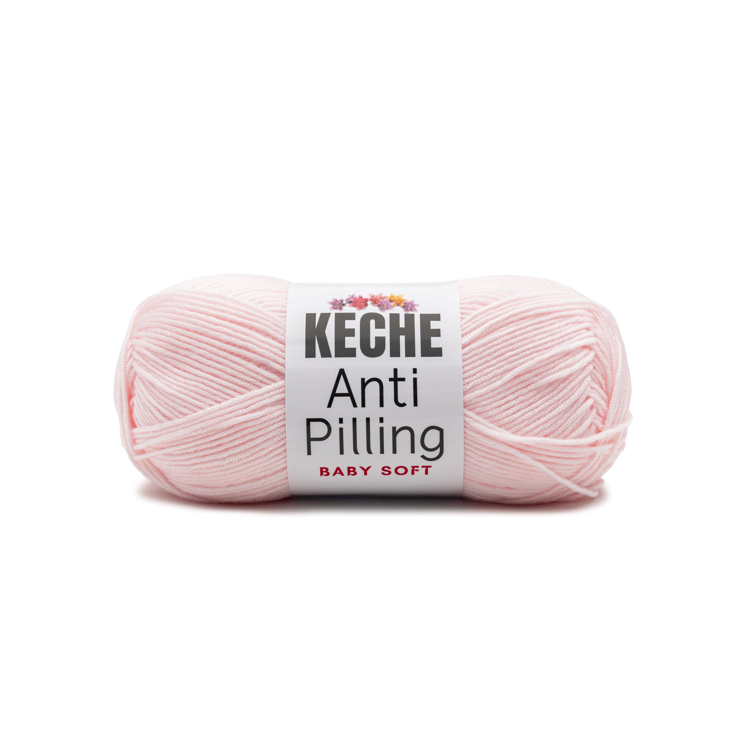 Soft DailyKnit DK Yarn, 100% Anti-Pilling Acrylic for Knitting Crocheting, Light Weight #3 (3.52 oz / 274 Yds) 1 Skein - Red — view 30