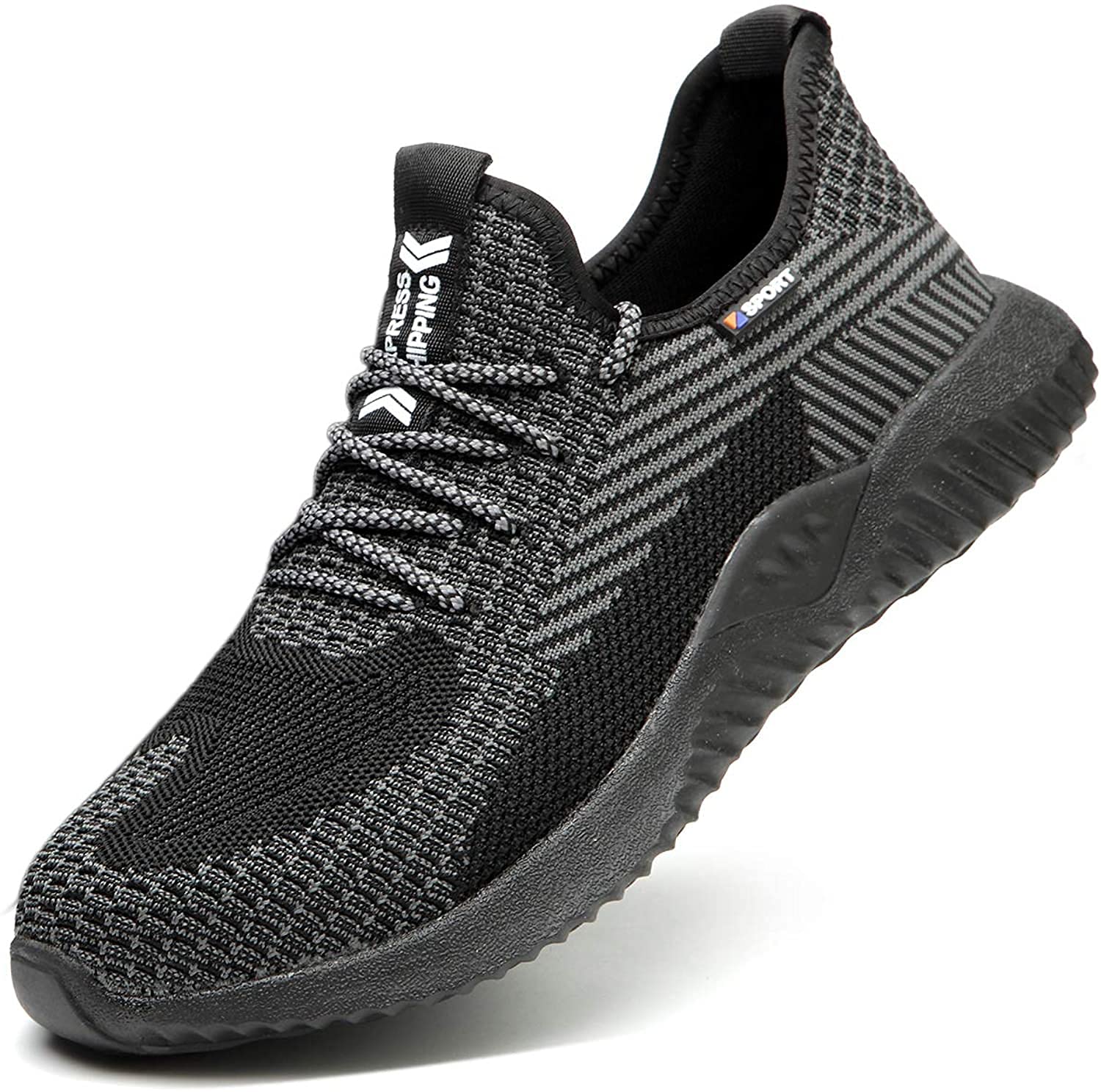 Drecage Steel Toe Safety Shoes for Women Men Work Shoes Industrial & Construction Sneakers Puncture Proof Lightweight Working Shoes