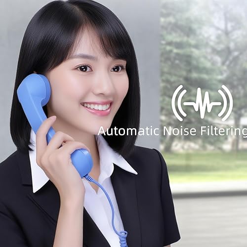 Miniatura 6 de Auricular retro para teléfono, teléfono retro para teléfono celular, enchufe vintage con cable receptor de teléfono celular, receptor de mango fijo