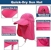 Vista 55 de Surblue Neck Face Flap Outdoor Cap UV Protection Sun Hats Fishing Hat Quick-Drying UPF50+