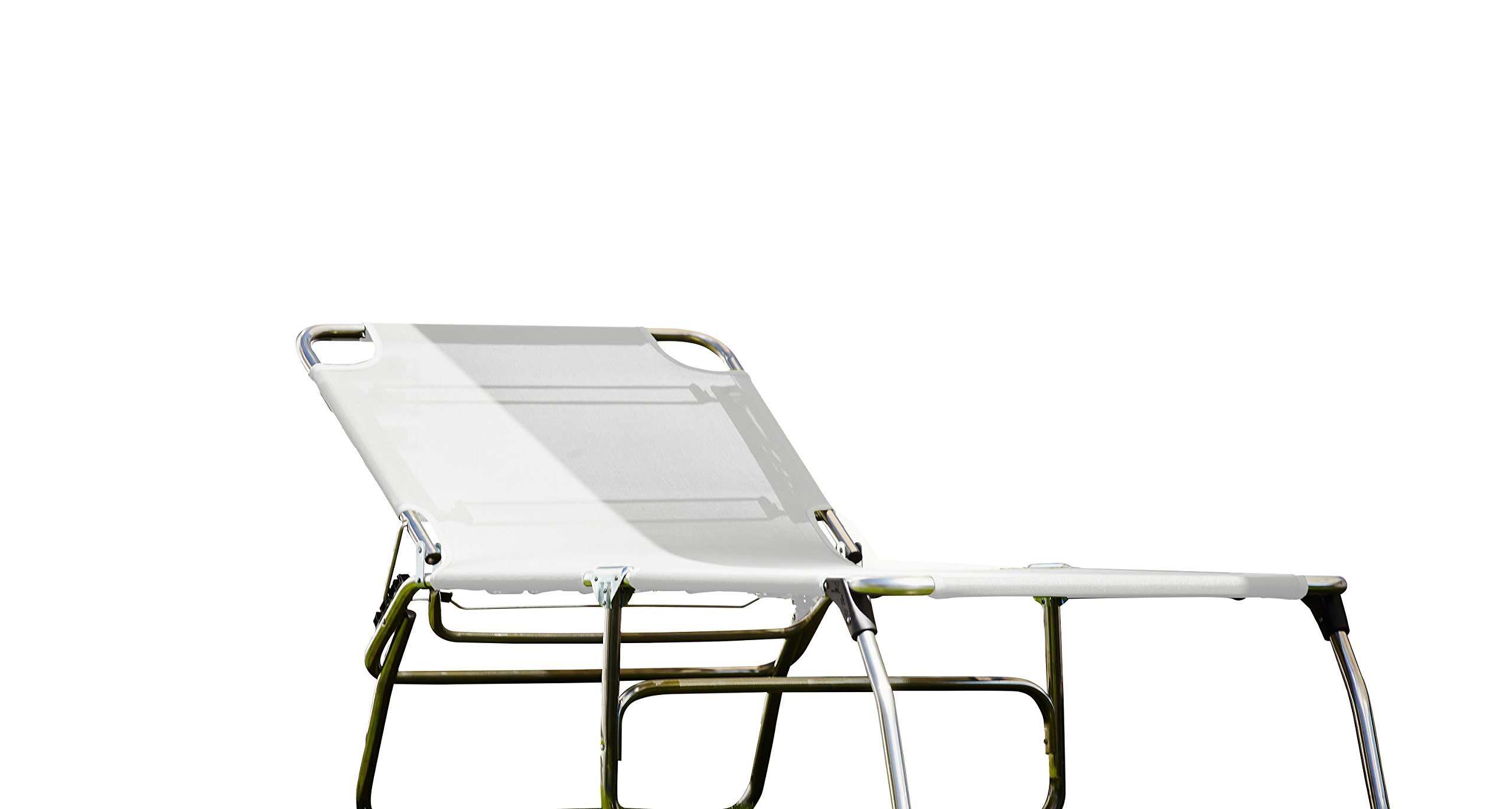 jan kurtz fiam Amigo Big Sun Lounger with Textile Cover Aluminium Frame White