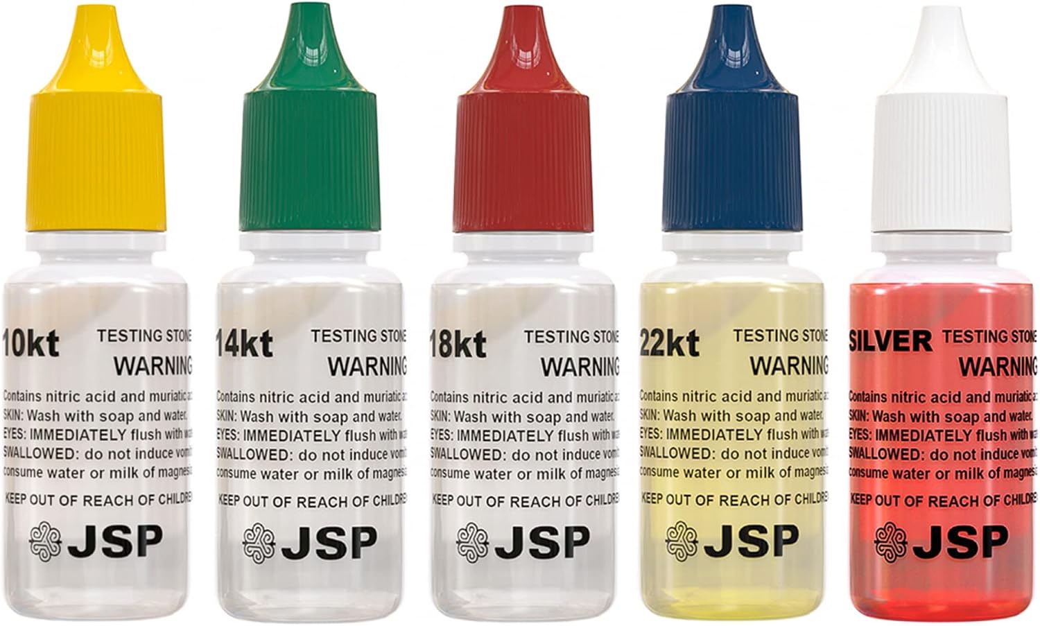 Gold and Silver Jewelry Testing Solutions Kit 10k 14k 18k 22k 24k Scratch Stone Acid Test Scrap Bars Coins
