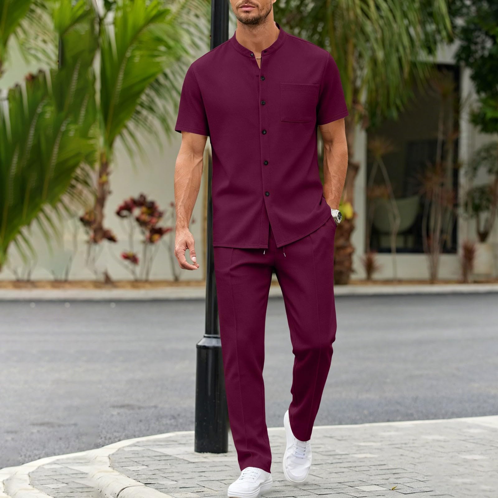 Generico Tuta Uomo Completa Felpata Casual Invernale Morbida | Completo uomo con felpa e pantaloni in tessuto morbido, ideale per casa e tempo libero, caldo e confortevole.