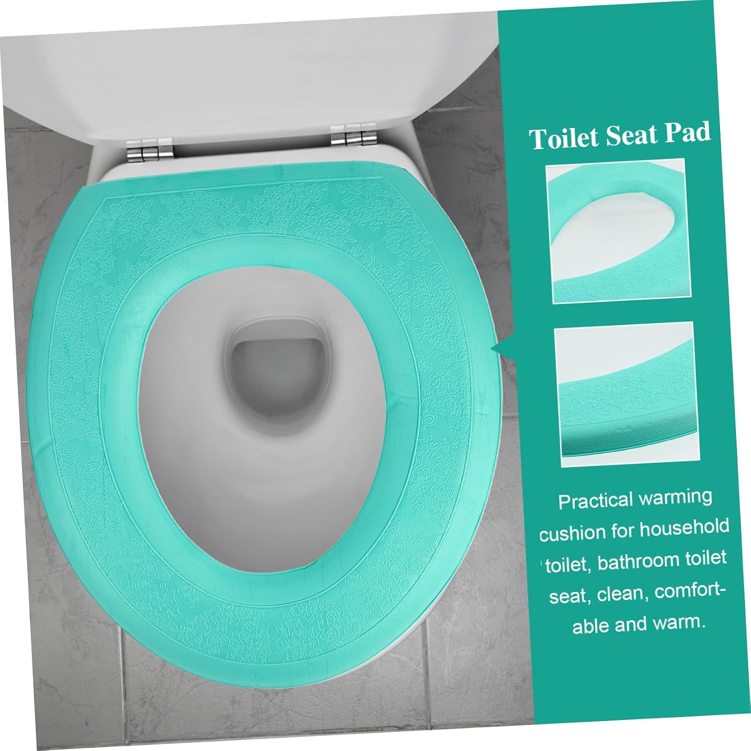Bright Color Toilet Seat Cover Pad Washable Cushion for Home Travel Self Adhesive Design Smooth Surface for Comfort Suitable for Boys