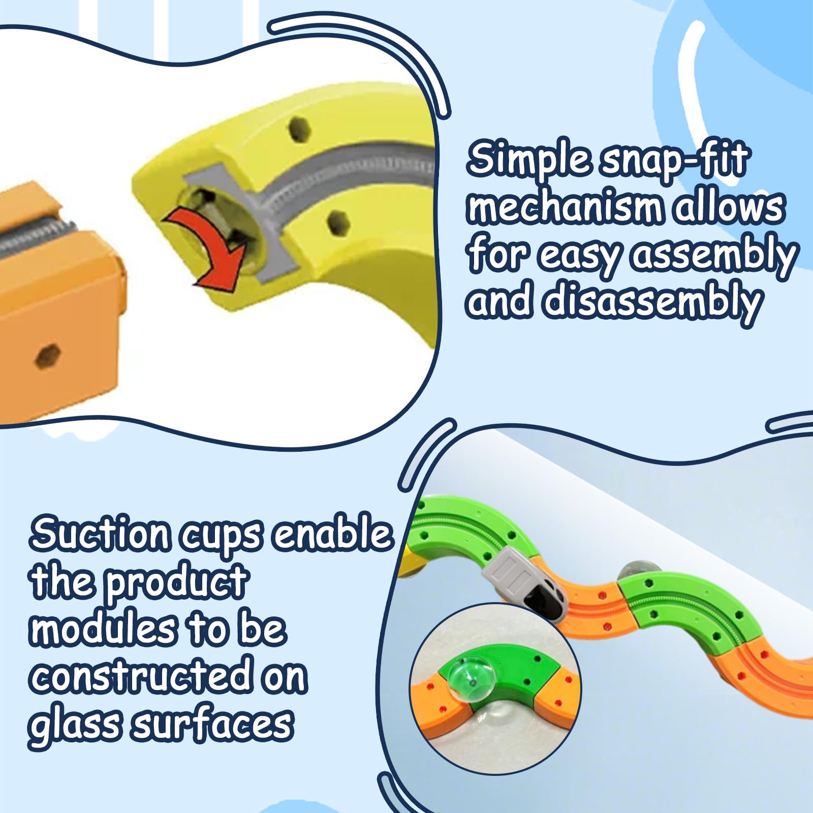 Train Électrique Enfant avec Piste 3D Anti-Gravité, 81 Pièces Circuit Flexible et Voiture Motorisée, Jeu de Construction STEM sur Les Forces Motrices, Cadeau Créatif pour Enfants 3-8 Ans