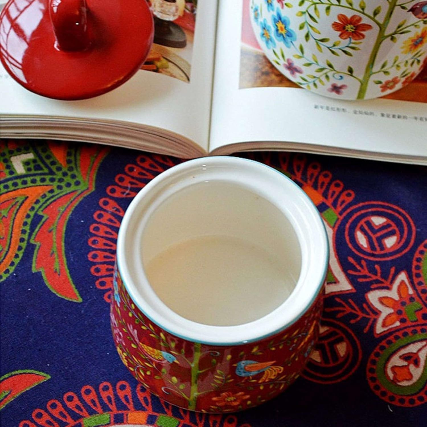 Ensemble sucrier en céramique avec couvercle et pot à lait, crème et pot à sucre, parfait pour servir le café, avec pichet à crème et pot à sucre