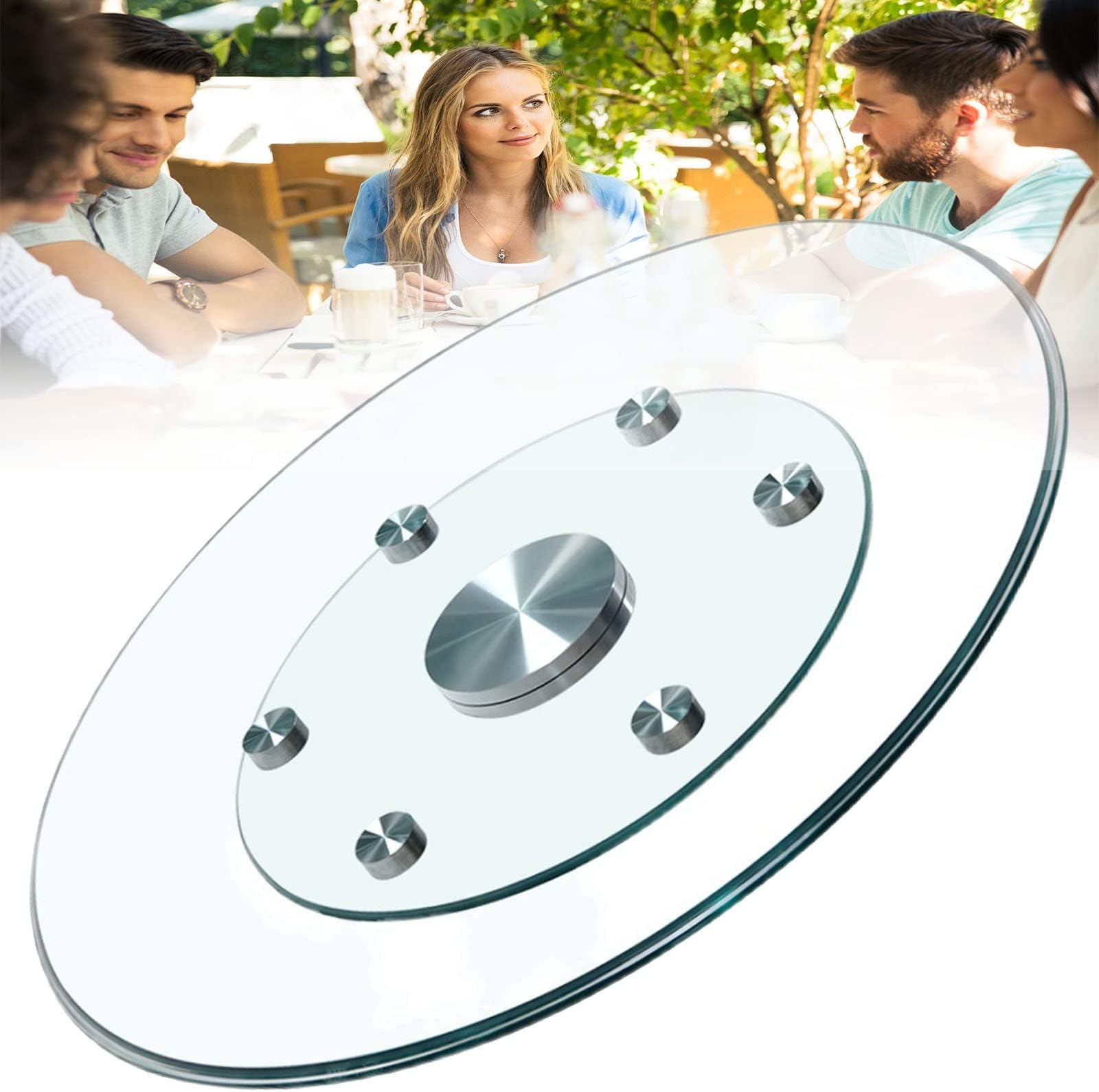 FTGENSM Large Lazy Susan Turntable for Dining Table Top
