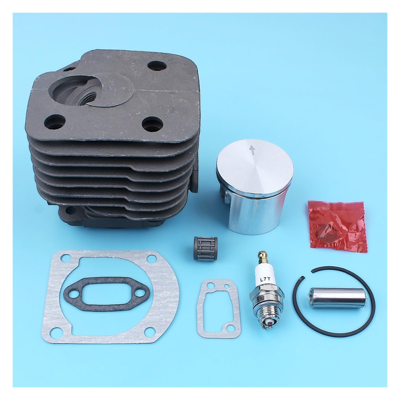 Zestaw tłoka cylindra 50mm do piły łańcuchowej Husqvarna 268 268K 268XP z uszczelkami świecy zapłonowej łożysko igiełkowe części platerowanych Nikasil