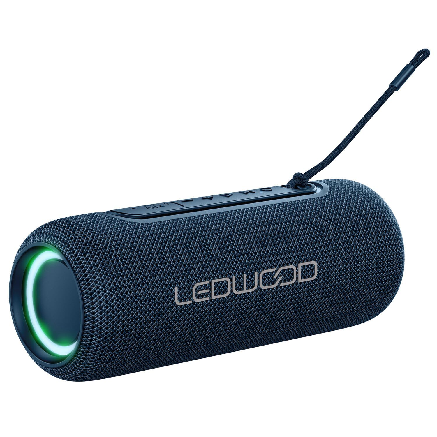 Ledwood Enceinte Nomade HiFi XTREM140 LD-XT140BT-BLUE, 100W / 10W RMS, Bluetooth 5.0, TWS - Etanche IPX5, Autonomie 6H, OVNI LED