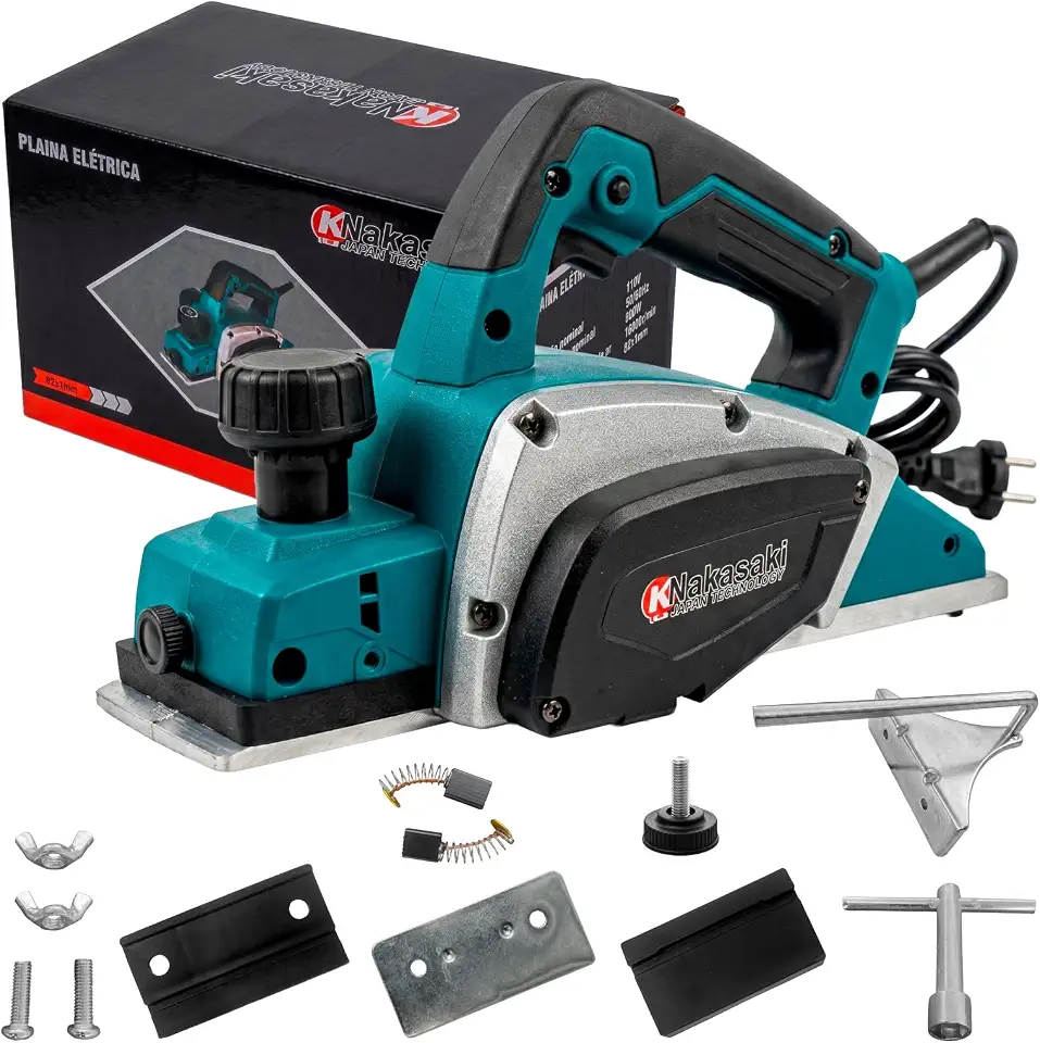 Plaina Elétrica 900w 16000rpm Profissional Alta Precisão